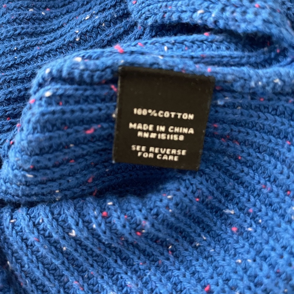 525 America Emma Shaker Sweater in Indigo Confetti - Picture 11 of 11